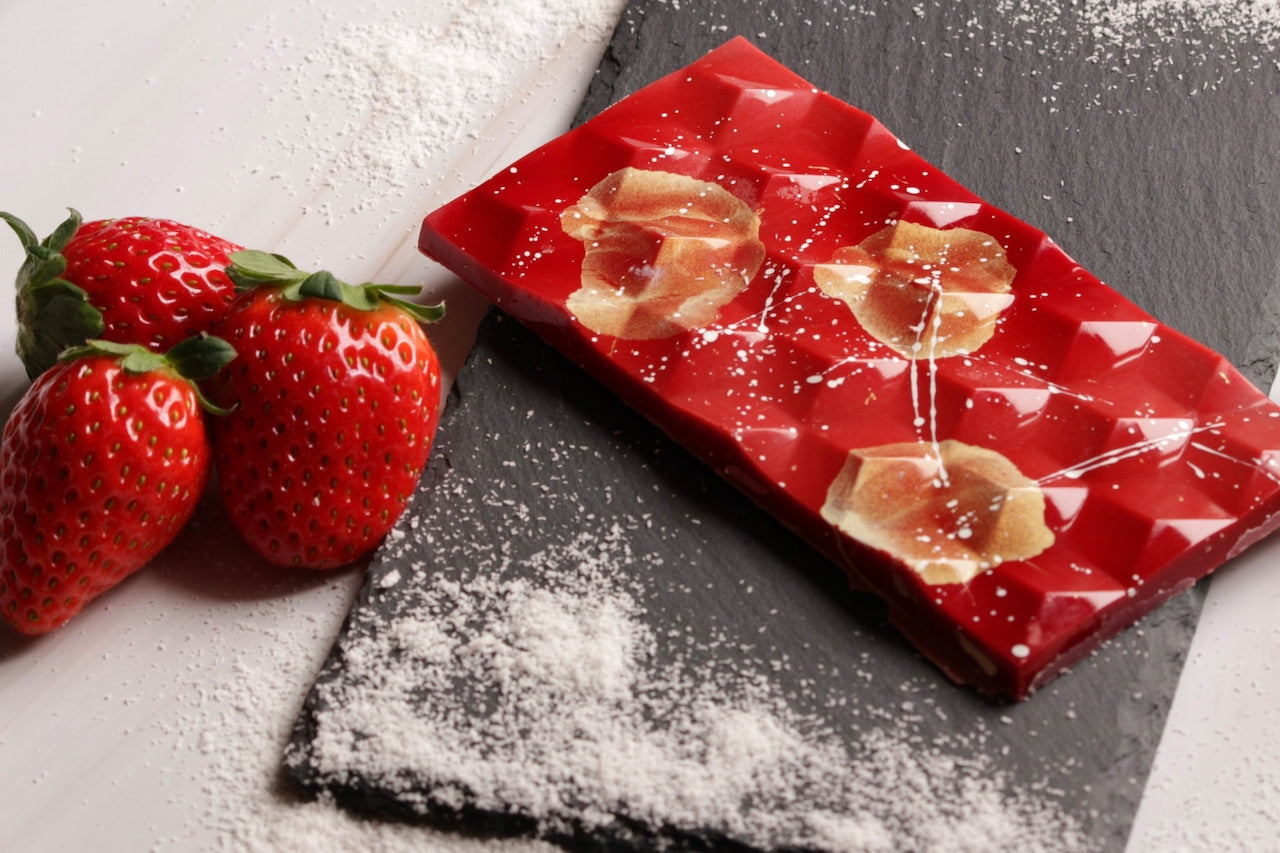 苺とココナッツのタブレットショコラ