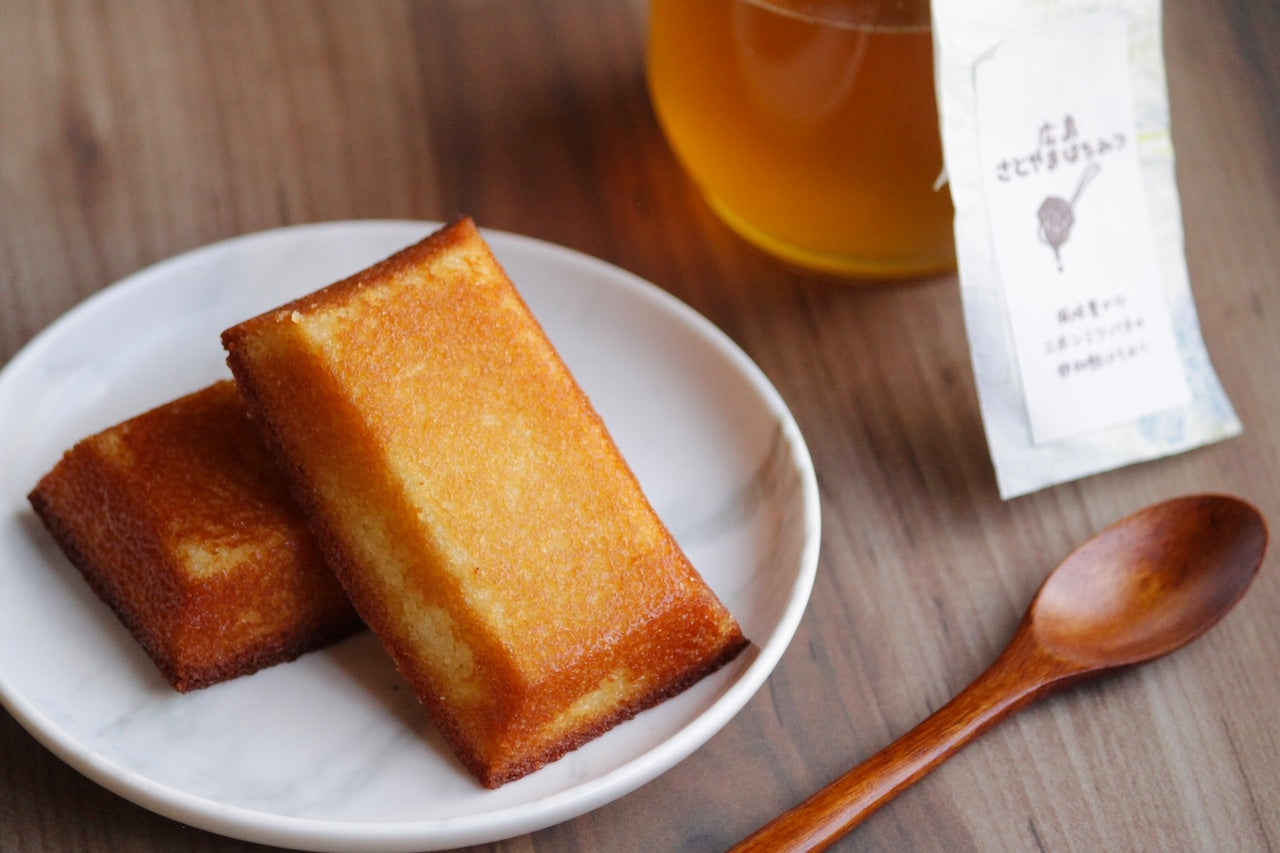 フィナンシェ【さとやまはちみつ】ご自宅用８個（はちみつ付き）